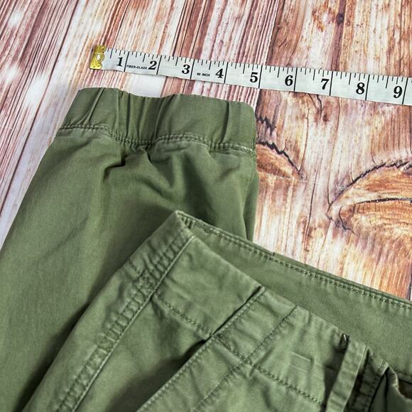 American Eagle Sz 6 Green Stretch Mid Rise Joggers Chino Twill Ankle Pants 31x26 - Picture 7 of 11